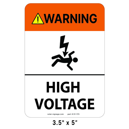 01-773 LABEL – Solar Signage